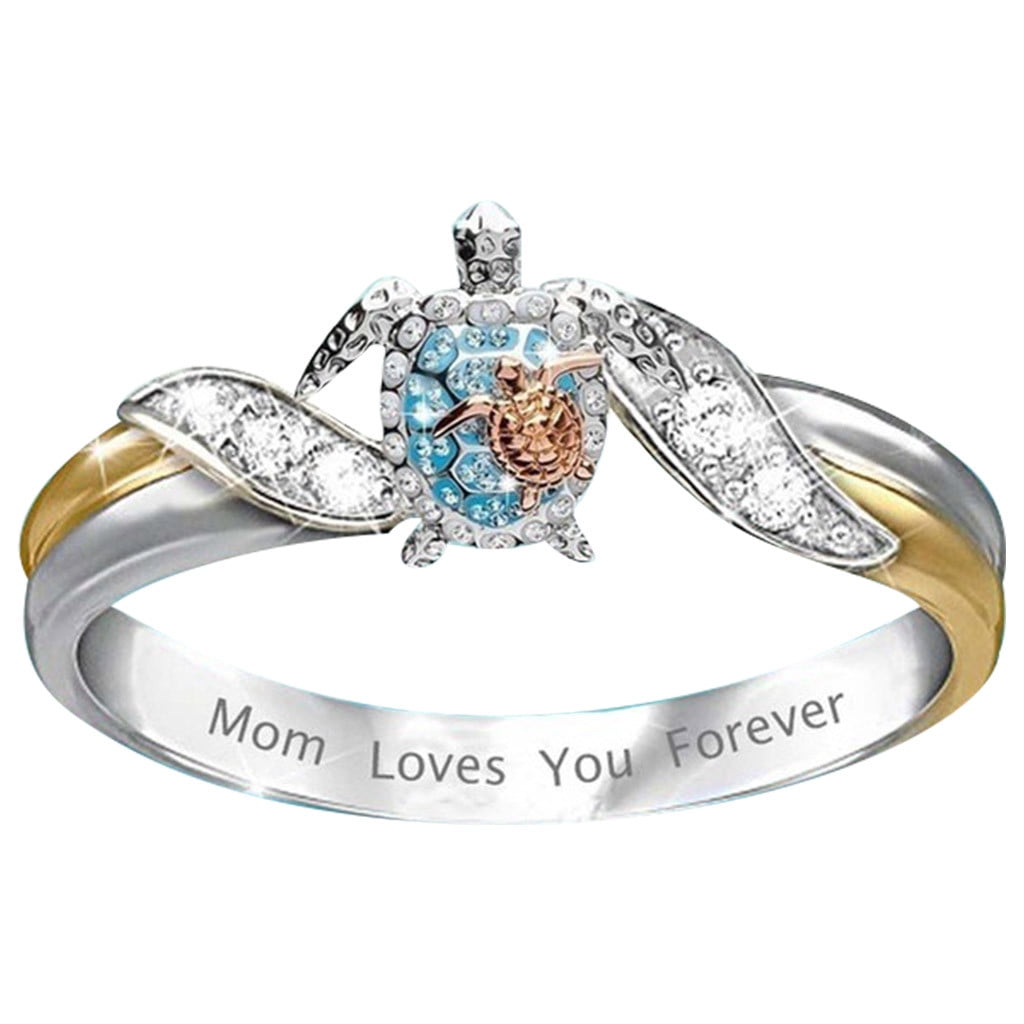 Personalized Metal Full Diamond Microinlaid Zircon Female Ring Jewelry Gift
