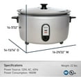 thumbnail image 4 of Panasonic Commercial Rice Cooker - SR-GA541FH – Silver, 4 of 6