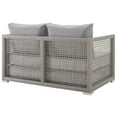thumbnail image 4 of Afuera Living Wicker Patio Loveseat in Gray, 4 of 8