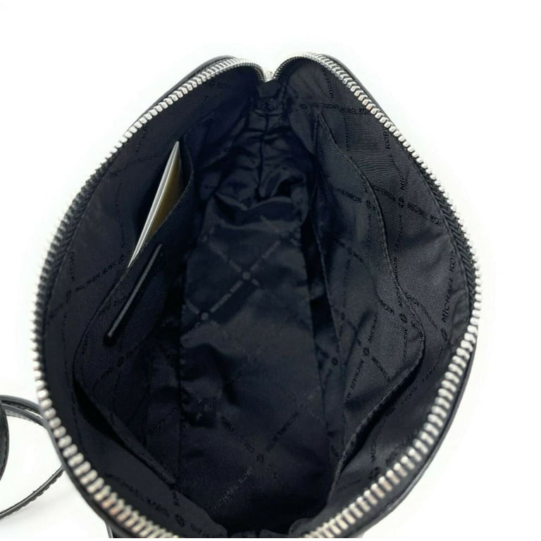 NWT Michael Kors Bag Jet Set Travel Med Dome cross Body Handbag Purse  Silver