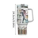thumbnail image 2 of 40oz Stanley Termo Vaso Acero Inoxidable Doble Capa, Vaso de acero inoxidable aislado al vacío, con agarradera y popote, termo para bebidas calientes y frías, Vaso de Viaje para (40oz-G), 2 of 7
