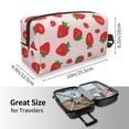 thumbnail image 3 of Uemuo Strawberries Pattern Portable Toiletry Bags with Handle, Waterproof travel Make up Bags for Women, Large Capacity Travel Cosmetic Bags, 3 of 9