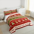 thumbnail image 3 of jejeloiu Sweet Christmas Dessert Full Size Comforter Sets,Merry Xmas Bedding Comforter Set,Happy New Year Bedding Sets For Boys Girls,Lightweight Bedroom Decoration Reversible,3pcs, 3 of 8