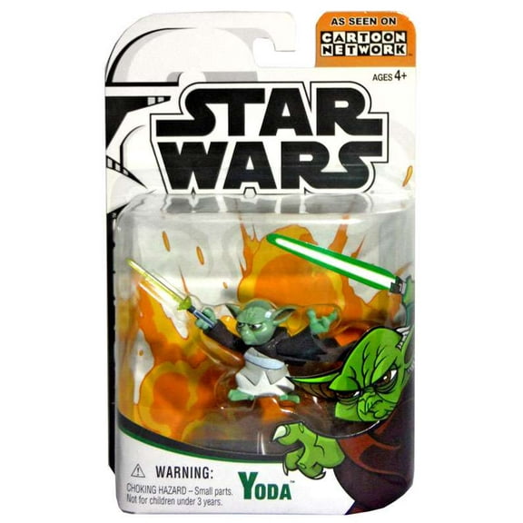 Star Wars Clone Wars Cartoon Network Yoda Action Figure