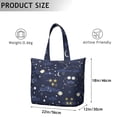 thumbnail image 5 of Large Capacity Travel Tote Bag with Space Galaxy Aesthetic Lightweight Weekender Bag Featuring Astronaut, Rocket, Nebula Cosmic Prints for Business Gym, 5 of 5
