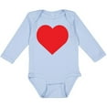 thumbnail image 3 of Inktastic Red Heart Boys or Girls Long Sleeve Baby Bodysuit, 3 of 5