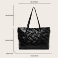 thumbnail image 2 of Mujer Puffy Down Hobo Bag Puffer Tote Bag Casual Satchel Sling Bag Bolsa de viaje, 2 of 9