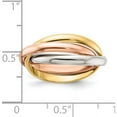 thumbnail image 3 of 14K Tri-Color Polished Rolling Ring (Size 8) Made In United States rr3-8, 3 of 5