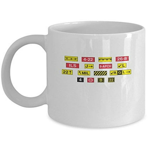 Pilot 11 oz Coffee Mug - Aviation Themed Gifts White Ceramic