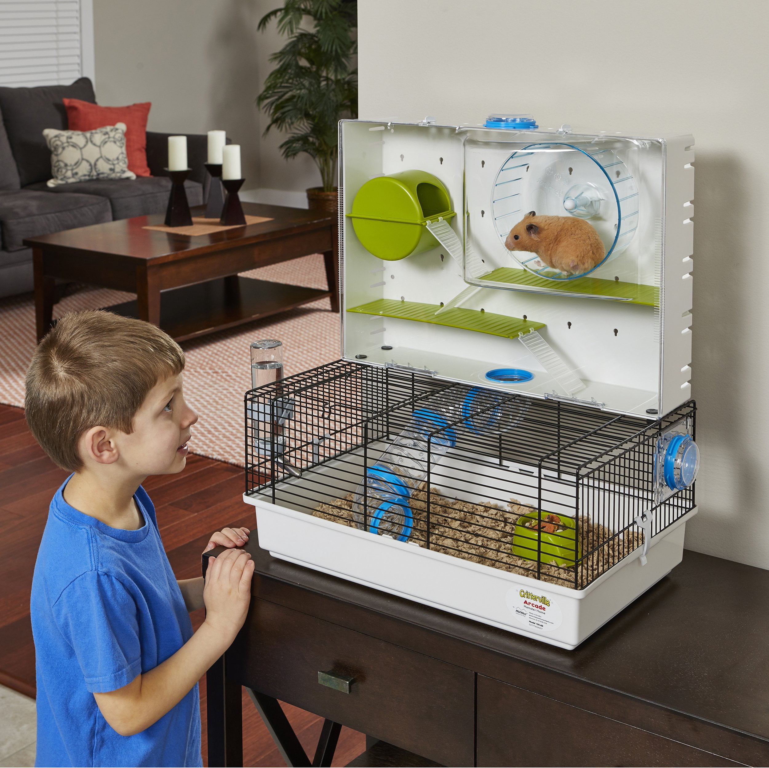 Hamster Cage | Awesome Arcade Home (white) 18.11 X 11.61 21.26 Inch