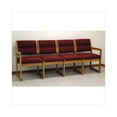 thumbnail image 5 of Wooden Mallet DW2-4 Solid Oak Sled Base 4-Seat Sofa, 5 of 6