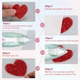 thumbnail image 4 of Uxcell 4 Sizes Heart Rhinestone Patches, 16 Pcs Heart Shape Iron on Applique Patches, Yellow, 4 of 6