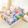 thumbnail image 4 of Homewish Pet Dog Theme Twin Sheets,Cartoon Animal Bedding,Purple,3 Pieces,1 Fitted Sheet and 1 Pillowcase, 4 of 6