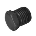thumbnail image 4 of Uxcell Outer Hex Head Pipe Fitting Plug 1/4NPT Male Thread Carbon Steel 4Pcs, 4 of 6