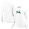 Team USA Nike Women's Wordmark Classic Core Long Sleeve Performance T-Shirt - White