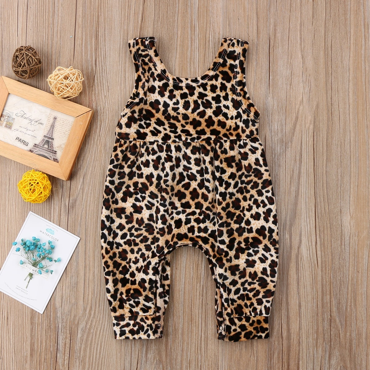 baby leopard vest