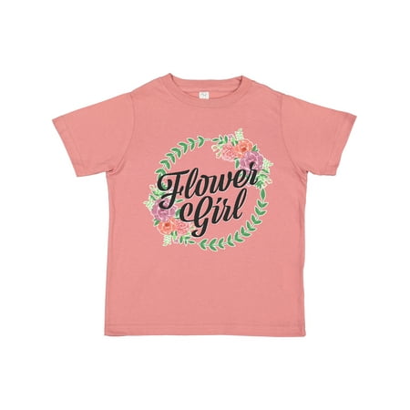 

Inktastic Flower GIrl with Flower Circle Gift Toddler Toddler Girl T-Shirt