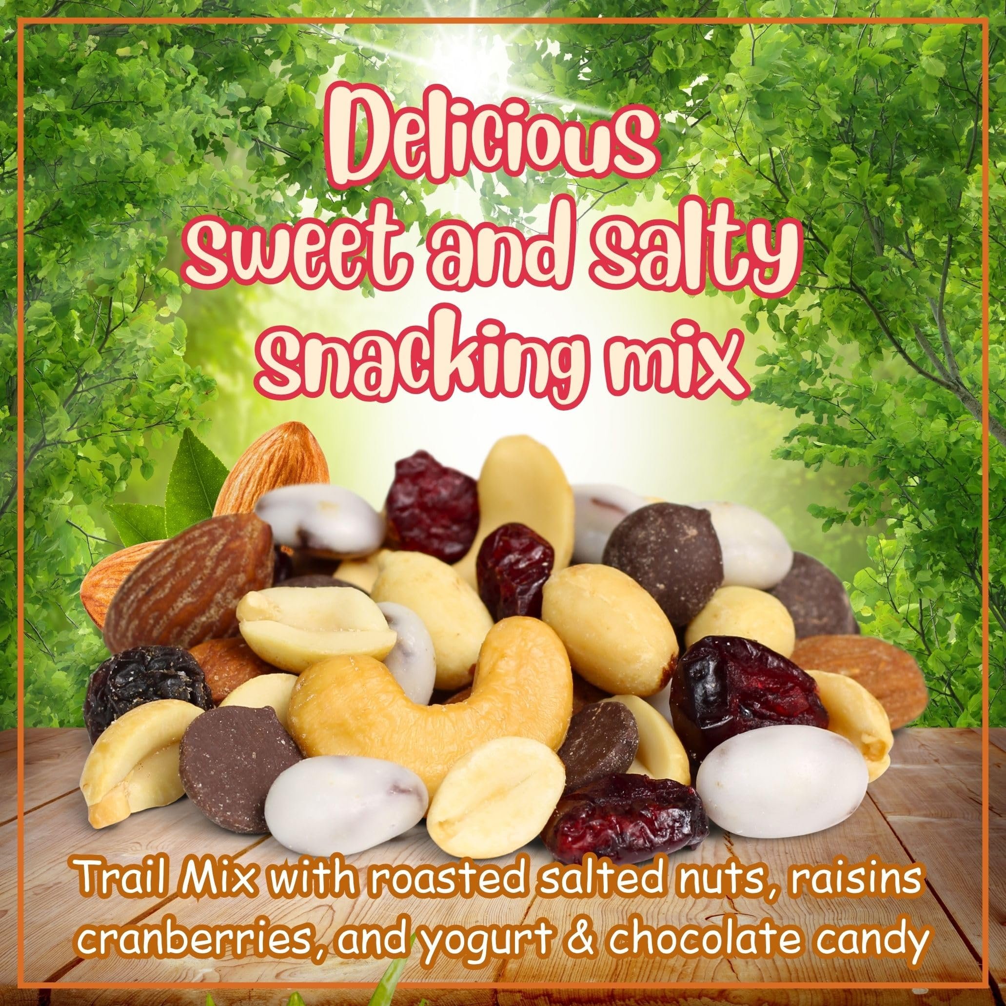 Deluxe Trail Mix with Greek Yogurt, Chocolate, Fruit and Nuts by Its Delish, 2 Lbs Bulk Bag  Healthy Mix of Greek Yogurt Coated Raisins & Dark Chocolate Chips, Sweet & Salty Snack  Kosher Dairy