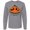 Athletic Heather, variant on Never too old for Halloween Pumpkin Long Sleeve T-Shirt