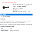 thumbnail image 2 of Window Crank Handle - Compatible with 1991 - 1993 GMC Sonoma 1992, 2 of 2