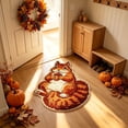 thumbnail image 7 of Hyknon Fall Thanksgiving Squirrels Rug, Cute Soft Plushes Thick Waterproof Bathroom Mat, Non-Slip Harvest Decor Floor Mat, Entryway Door Mat for Home Indoor Outdoor Bedroom Kitchen Decor 17.7"×27.6", 7 of 7