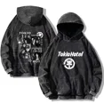 thumbnail image 3 of Sudadera con capucha lavada de Tokio Hotel, ropa de calle de hip hop, sudaderas de Tokio Hotel Kaulitz 89, sudaderas para hombre y mujer, camisetas holgadas informales retro de gran tamaño, 3 of 5
