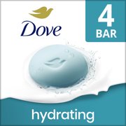 Dove Beauty Bar Womens Bath Soap Hydrating, 3.75 oz 4 Bars