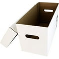thumbnail image 3 of 7" 45rpm Vinyl Record Storage Box - Heavy Duty Cardboard with Removable Lid - Holds up to 200 7" Records - 1 Box #07BC09HD, 3 of 7