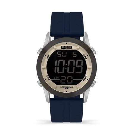 Kenneth Cole Reaction Men's Digital Watch With Silicone Strap KRWGP2178306