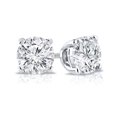 thumbnail image 2 of 0.15 Carat Lab Grown Diamond Stud Earrings in 14K White Gold (cttw, G-H, VS2-SI1) 4-Prong Basket, Screw-backs by Diamond Wish, 2 of 3