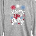 thumbnail image 3 of Instant Message - Happy 4Th Of July - Toddler & Youth Long Sleeve Graphic T-Shirt, 3 of 6