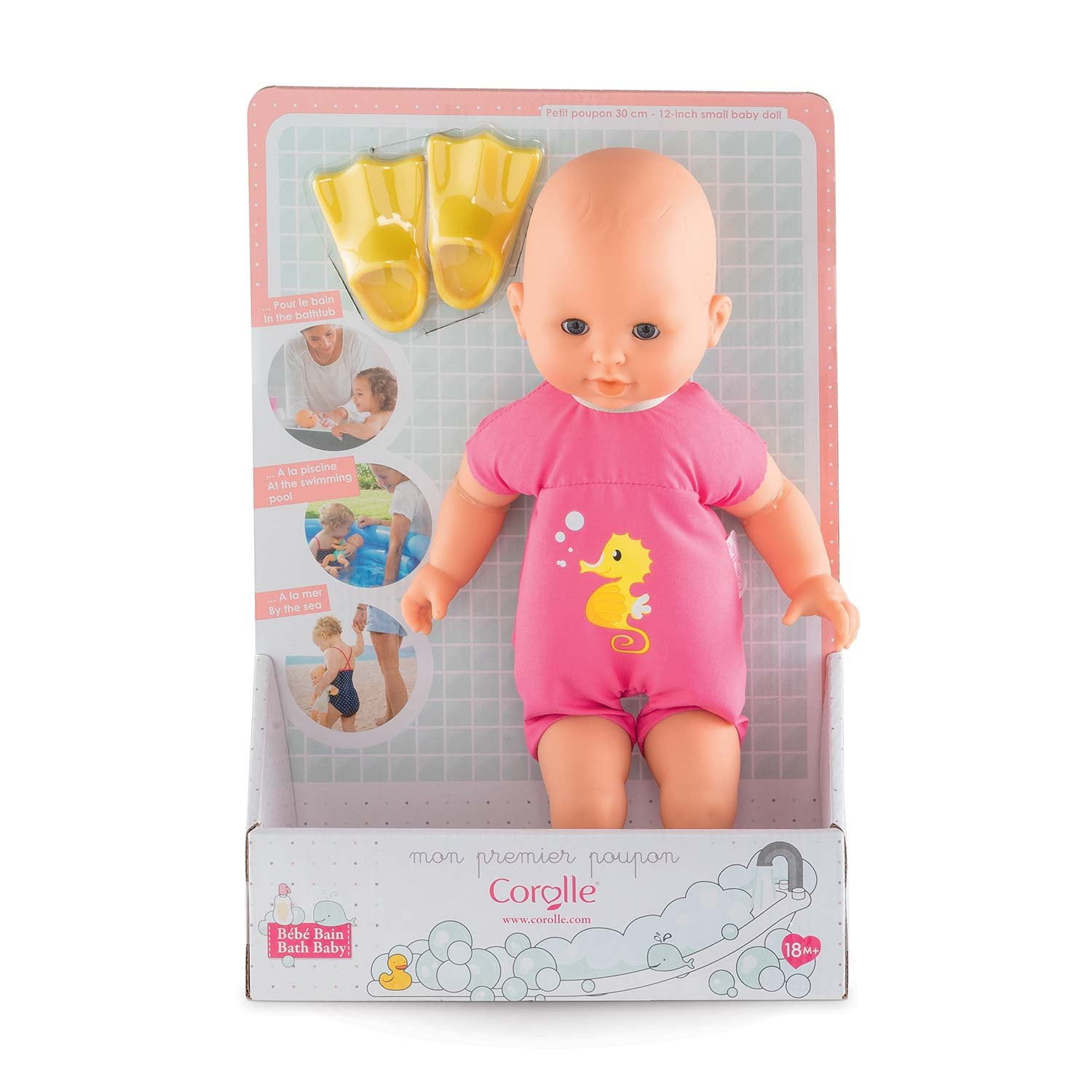 Corolle Mon Premier Bebe Bath Plouf Pink Baby Doll Fgd12 Walmart Com
