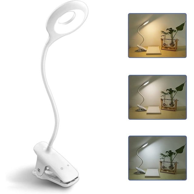 Rechargeable Wireless LED Desk Lamp, 3 Color and 3 Dimmable, Touch Bedside Lamp