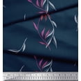thumbnail image 3 of Soimoi Poly Georgette Fabric Leaves & Wild Flower Print Fabric by the Yard 42 Inch Wide, 3 of 3