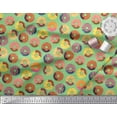 thumbnail image 3 of Soimoi Cotton Voile Fabric Donuts Food Decor Fabric Printed Yard 42 Inch Wide, 3 of 5