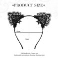 thumbnail image 2 of 4 Uds. Diadema con orejas de gato de encaje para mujeres y niñas, accesorios para el cabello para decoración de fiestas, regalos de Navidad y Halloween MFZFUKR BST3040381-1, 2 of 5