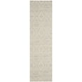 thumbnail image 2 of SAFAVIEH Marbella Alicia Geometric Diamonds Wool Runner Rug, Silver/Ivory, 2'3" x 6', 2 of 7