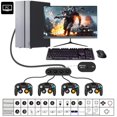 thumbnail image 5 of LUXMO Gamecube Controller Adapter, 4 Ports Super Smash Bros Gamecube Adapter for Switch, Wii U and PC ,No Driver Need and Easy to Use., 5 of 7