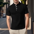 thumbnail image 2 of Afdoent Mens Casual Polo Shirts Male Summer Mesh Ice Silk Solid Color Shirt Top Golf Shirts For Men Casual Lightweight Shirts For Men, 2 of 4