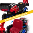 thumbnail image 4 of NEECHIPRO 24V Excavator Tractor Ride on Toy Digger, 400W 3mph Licensed JCB Toy Car for Kids 3-6 Years Old,Red, 4 of 10