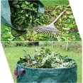 thumbnail image 3 of Saco de jardín de 300 litros, bolsa resistente para residuos de jardín de PE, independiente y plegable, bolsas de basura para residuos de jardín, corte de follaje de césped verde, reutilizable JM, 3 of 5