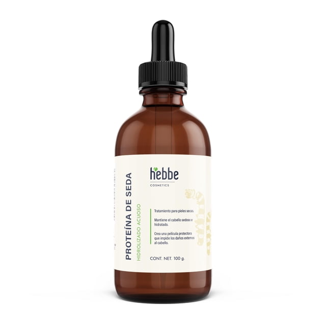 HEBBE - Proteína de Seda Hidrolizada 100 g | Uso y Aplicación Cosmética para Shampoos, Acondicionadores, Mascarillas y Más | Mejora la Salud Capilar y Cut&a