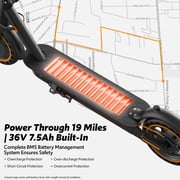 Electric scooters for Adults, 550W Motor 19 MPH & 19 Miles Foldable with Side Light & App, Adult Electric Scooter
