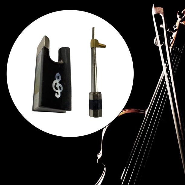 Violin Bow Frog with Screw for Violin Musical Instrument Beginners Accs DIY Parts He Qiyong unisex