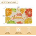 thumbnail image 3 of Summer Door Mat 30 X 17 Inch Hello Summer Lemon Doormat Indoor Outdoor Entrance Floor Mat Non Slip Summer Decor Rubber Welcome Mats, 3 of 6