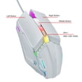 thumbnail image 3 of Ratones Ergonómicos Ópticos Gaming Mouse 1600 DPI RGB 4 Botones Rojo, 3 of 9