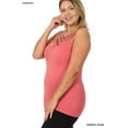 thumbnail image 2 of Zenana Women & Plus Seamless Triple Criss Cross Front Long Cami Tank Top, 2 of 3
