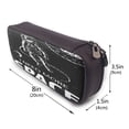 thumbnail image 3 of Lsque I Need More Space Printed Big Capacity PU Leather Pencil Case Large Pencil Pouch Stationery Pen Bag Pencil Holder for Teen, 3 of 6