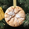 thumbnail image 2 of Sugar Cinnamon Snickerdoodle Crinkle Cookie Snack Dessert for Cookies Food Lovers Foodie Novelty Holiday Christmas Ornament Xmas Tree Gift (Flat Design Printed on Ceramic, Not 3D), 2 of 3