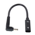 thumbnail image 1 of cablecc Tipo C USB-C Entrada hembra a DC 4.0x1.3mm Cable de carga PD de alimentación apto para computadora portátil 18-20V, 1 of 1